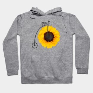 Penny Farthing Flower Hoodie